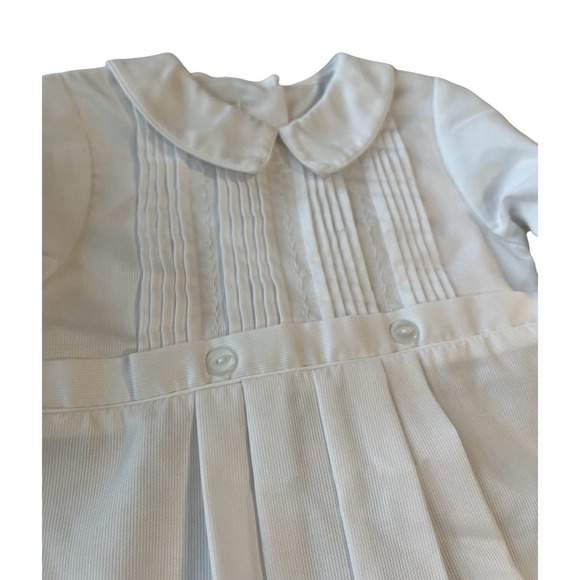 Petit Ami Baby Size 24 Months Christening Pintuck Coverall - Picture 2 of 9